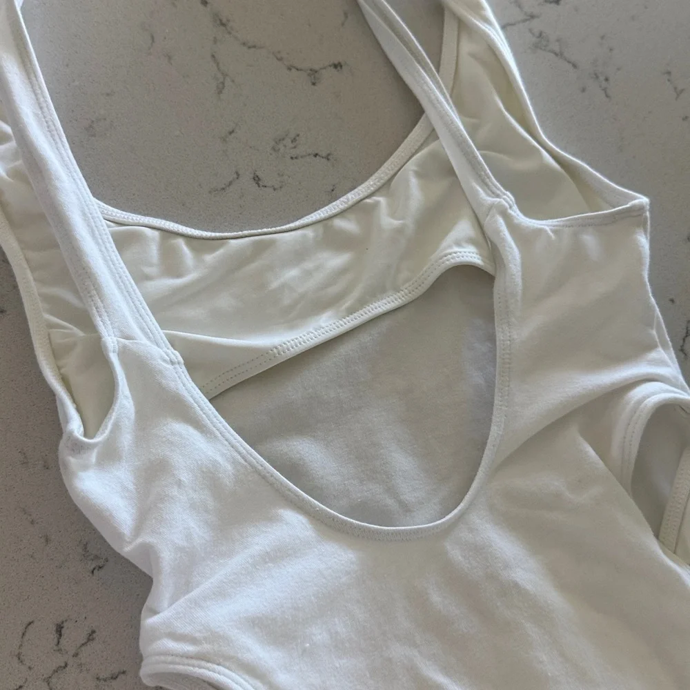 Frankie's Bikinis White One-Piece Swimsuit